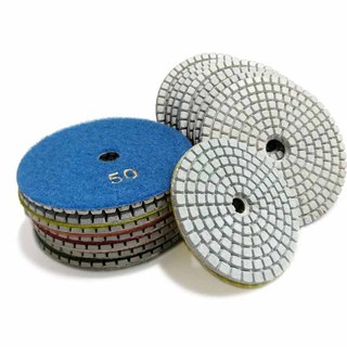 Tấm đánh bóng kim cương 80mm / 100mm Tấm đánh bóng ướt Đĩa mài mòn để chà nhám Đá cẩm thạch Gạch Granite Dụng cụ mài kính 50-6000Grit