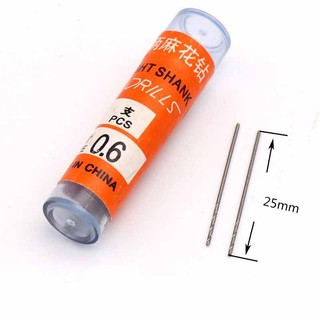 Mũi khoan chân thẳng Mini HSS để khoan thép không gỉ và gỗ Mũi khoan điện Micro 0,5-4.0mm