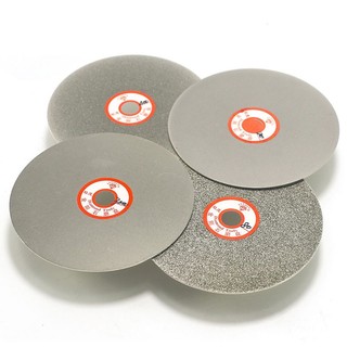 4 "100mm Đơn / Hai Mặt Kim Cương Phủ Flat Lap Wheel Lapidary Đánh Bóng Mài Đĩa 36 46 60 80120 150 180 240 ~ 3000 Grit