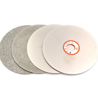 4 "100mm Đơn / Hai Mặt Kim Cương Phủ Flat Lap Wheel Lapidary Đánh Bóng Mài Đĩa 36 46 60 80120 150 180 240 ~ 3000 Grit