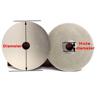 4 "100mm Đơn / Hai Mặt Kim Cương Phủ Flat Lap Wheel Lapidary Đánh Bóng Mài Đĩa 36 46 60 80120 150 180 240 ~ 3000 Grit