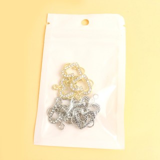 Set 10 Mặt Vòng cổ Hình Trái Tim Đính Đá Lãng Mạn