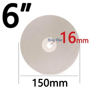 6 Inch Kim Cương Phủ Bánh Xe Lapidary Đánh Bóng Đĩa Mài Cho Trang Sức Ngọc Pha Lê Thủy Tinh Đánh Bóng Mài Mòn 80 ~ 3000 Grit