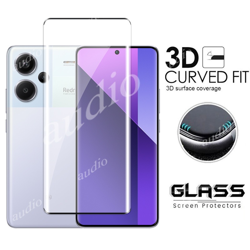 Kính Cường Lực 3D Bảo Vệ Màn Hình Cong Cho Redmi Note 13 Pro + 5G 2024 Note 13Pro Plus + 13Pro + Note13 Pro + Note13Pro + 5G