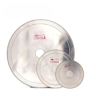 Lưỡi cưa kim cương siêu mỏng Lưỡi cưa răng vát Lưỡi cưa đĩa mài Dụng cụ trang sức Đường kính ngoài 60 ~ 200mm Độ dày 0,2 0,3 0,4 0,5mm