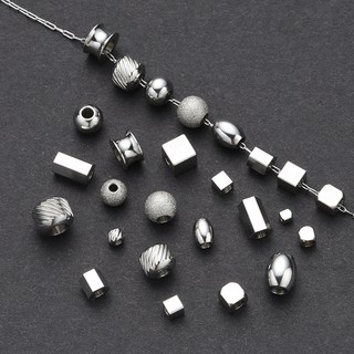 Hạt xuyên lỗ bằng thép không gỉ DIY Trang sức Phụ kiện hạt rời