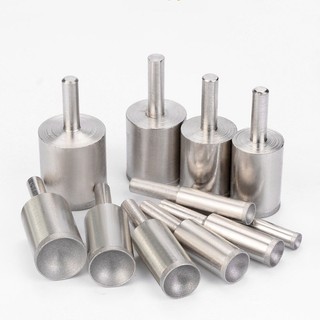 1Pc 3-25mm Đầu mài hạt kim cương Ngọc hổ phách Bánh xe đánh bóng hình quả bóng 120 / 500 Grit