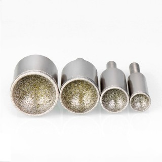 1Pc 3-25mm Đầu mài hạt kim cương Ngọc hổ phách Bánh xe đánh bóng hình quả bóng 120 / 500 Grit