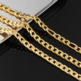 18K Vàng Thép Không Gỉ NK 1: 1 / 3: 1 Cuba Dây Xích Trang Sức Làm Chất Liệu DIY Vòng Tay Vòng Cổ Rolo Dây Xích