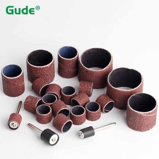 Bộ trống chà nhám 80-600Grit Dây chà nhám 6.35 / 9.5 / 12.7mm Dụng cụ khắc đánh bóng mài cho máy khoan Dremel Bộ dụng cụ mài mòn quay