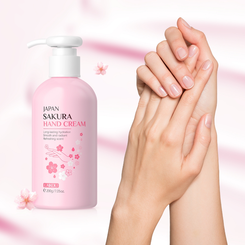 Kem dưỡng da tay LAIKOU Sakura Làm mềm da thô dưỡng ẩm 200g