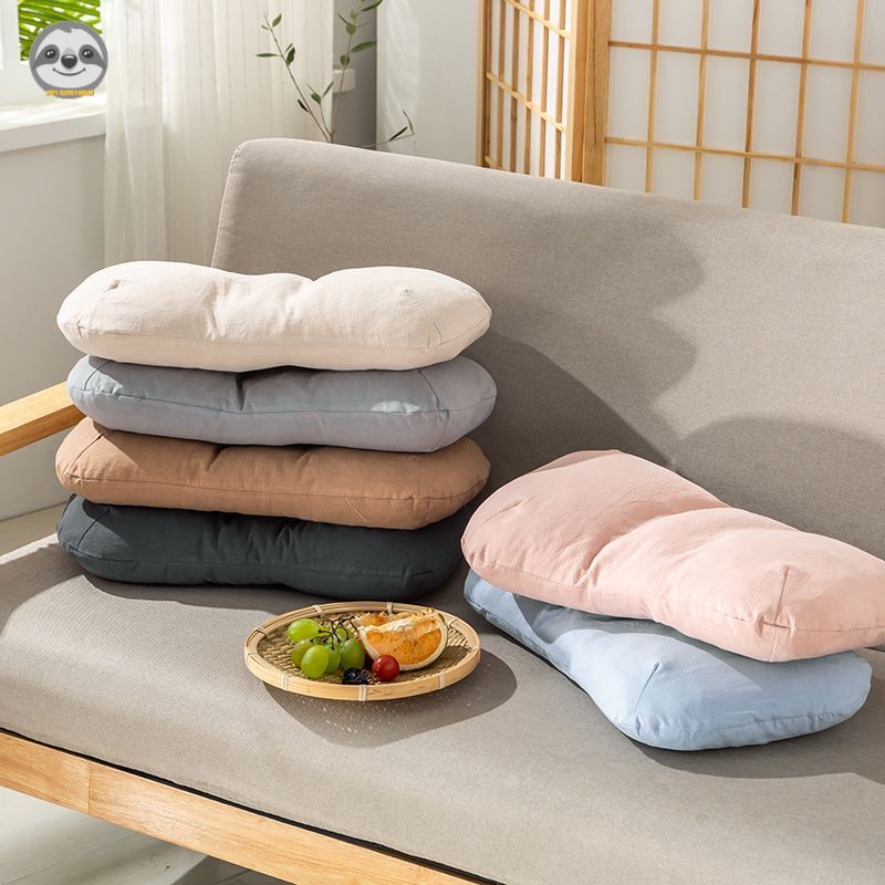 Gối Tựa Lưng Văn Phòng Phong Cách Muji Nhật Bản, Cao Su Lanh Cotton, Hỗ Trợ Thắt Lưng, Cho Trẻ Em/Xe Hơi