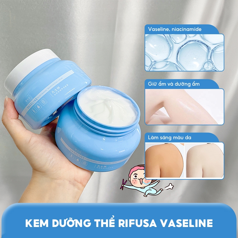 CODE Vaseline Body Cream Niacinamide bù nước dưỡng ẩm kem dưỡng ẩm