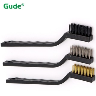 3 Chiếc Bàn Chải Đánh Răng Công Nghiệp Mini Đồng Dây Thép Không Gỉ Bàn Chải Dây Bụi Bẩn Cứng Làm Sạch Bàn Chải Đánh Răng Bạc / Vàng / nylon Bàn Chải Đánh Răng