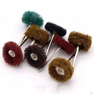 10 Chiếc Mini Khoan Bàn Chải Mài Mòn Sợi Nylon Đánh Bóng Bánh Xe Với 2.35 Mm / 3 Mm Shank Cho Dremel Dụng Cụ Xoay Phụ Kiện