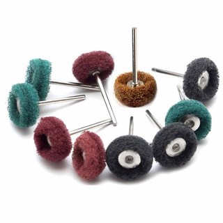 10 Chiếc Mini Khoan Bàn Chải Mài Mòn Sợi Nylon Đánh Bóng Bánh Xe Với 2.35 Mm / 3 Mm Shank Cho Dremel Dụng Cụ Xoay Phụ Kiện