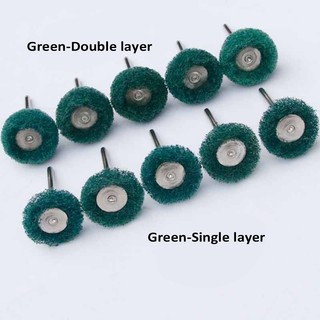 10 Chiếc Mini Khoan Bàn Chải Mài Mòn Sợi Nylon Đánh Bóng Bánh Xe Với 2.35 Mm / 3 Mm Shank Cho Dremel Dụng Cụ Xoay Phụ Kiện