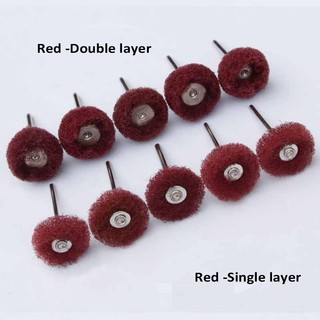 10 Chiếc Mini Khoan Bàn Chải Mài Mòn Sợi Nylon Đánh Bóng Bánh Xe Với 2.35 Mm / 3 Mm Shank Cho Dremel Dụng Cụ Xoay Phụ Kiện