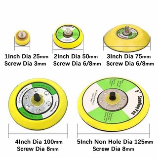 Dụng cụ mài mòn 1-5 Inch M5 / M6 / M8 Tấm chà nhám Tấm đánh bóng Đĩa chà nhám bằng khí nén Tấm hút tự dính Đĩa dính