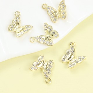 Set 10 Phụ Kiện Trang Sức Hình Bướm Đính Đá Tinh Tế Tự Làm Cho Nữ