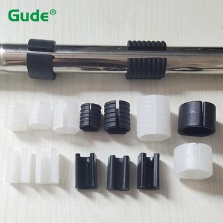 16 Chiếc Ghế Chân Miếng Lót Chống Trơn Trượt Hình Chữ U Kẹp 4mm ~ 32mm Bàn Bảo Vệ Sàn Ống Tròn Đồ Nội Thất Chân Mũ Đen Trắng