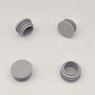 Nắp nhựa tròn màu xám bịt ống/ghế chân 16-76mm, bộ 2/5/10/20/30 cái