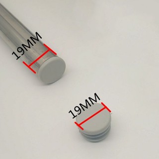 Nắp nhựa tròn màu xám bịt ống/ghế chân 16-76mm, bộ 2/5/10/20/30 cái