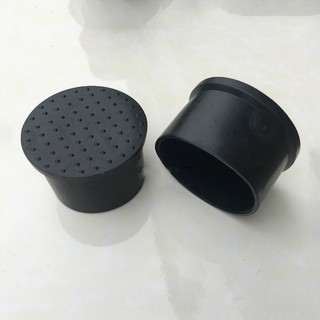 6mm-80mm Tròn Ống Thép Cuối Mũ Đen PVC Chống Trượt Miếng Lót Bàn Ghế Chân Tầng Bảo Vệ Nội Thất Chân Bao