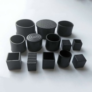 6mm-80mm Tròn Ống Thép Cuối Mũ Đen PVC Chống Trượt Miếng Lót Bàn Ghế Chân Tầng Bảo Vệ Nội Thất Chân Bao