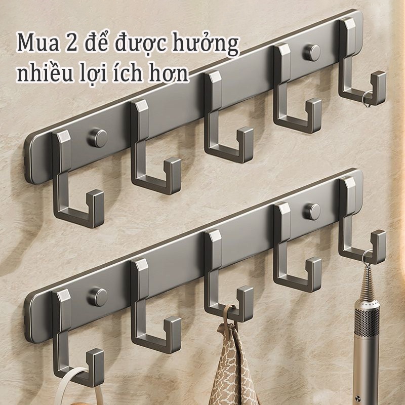 Ảnh Meidoo Móc Treo Đồ Dùng Nhà Tắm Không Cần Khoan Lỗ Dễ Lắp Đặt Tiện Dụng 3