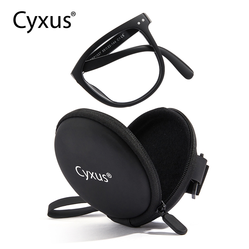 Cyxus Kính Chống Ánh Sáng Xanh Thiết Kế Gập Gọn Dễ Mang Theo Gọng Tròn Classic Bảo Vệ Mắt Khi Dùng Máy Tính 8145