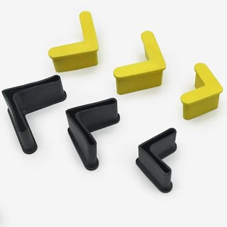8 Chiếc Hình Chữ L Nhựa PVC Chân Góc Tam Giác Chân Sắt Mũ Chống Trơn Trượt Kệ Bàn Ghế Nội Thất Chân Miếng Lót Bảo Vệ 25x25mm-50x50mm Độ Dày 3mm / 4mm