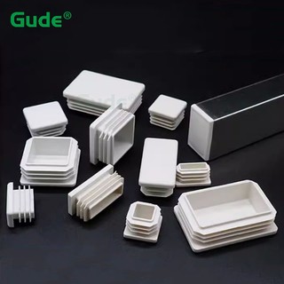 Vuông / Hình Chữ Nhật Nhựa Trắng Trống Cuối Mũ Nội Thất Chân Ống Ống Chèn Phích Cắm Bung Trang Trí Bụi 10x10mm-100x100mm / 10x20mm-50x100mm