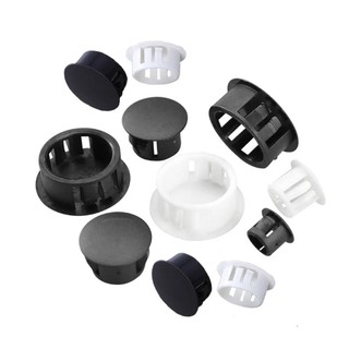20 Chiếc Nylon Chụp Trên Nhựa Cắm Lỗ Nắp Cáp Treo Tường Bàn Cắm Đồ Nội Thất Lỗ Hồ Sơ Tròn Vỏ Ống Trắng / Đen / Xám