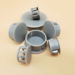 20 Chiếc Nylon Chụp Trên Nhựa Cắm Lỗ Nắp Cáp Treo Tường Bàn Cắm Đồ Nội Thất Lỗ Hồ Sơ Tròn Vỏ Ống Trắng / Đen / Xám