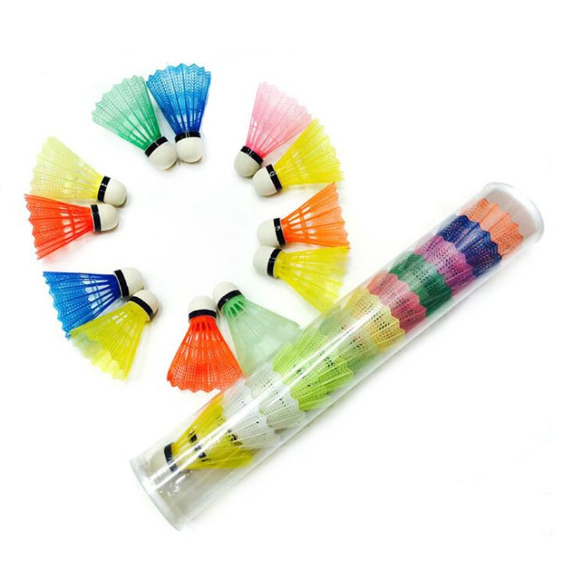 Set 12 Quả Cầu Lông Bằng Nhựa Nhiều Màu Sắc