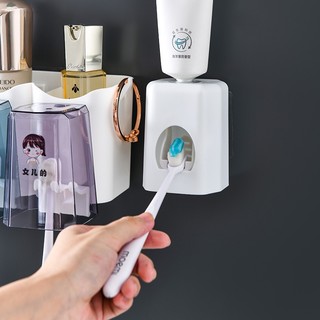 Leego Bộ Nhả Kem Đánh Răng 2/3/4 Cốc Kệ Treo Bàn Chải Đánh Răng kệ để đồ dán tường nhà tắm cốc đánh răng