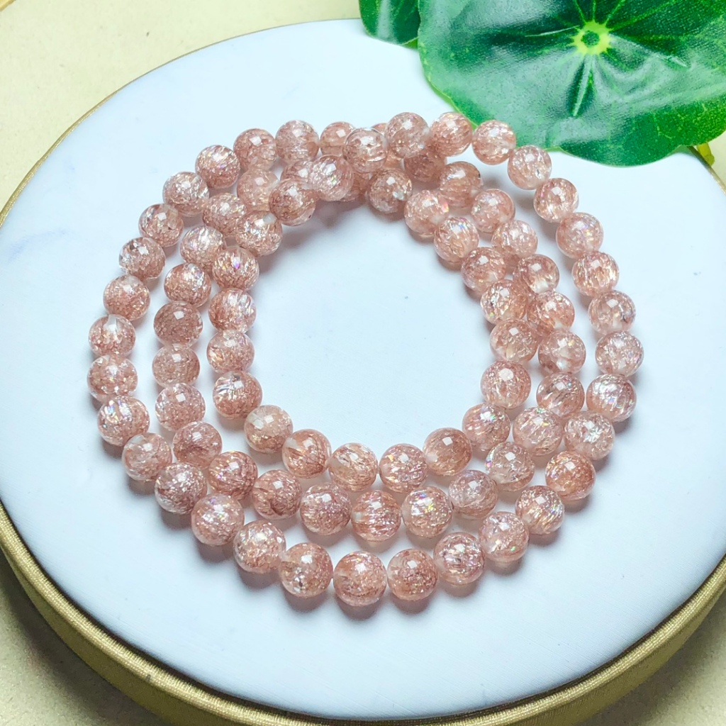 Hàng Mới Về Vòng Đeo Tay May Mắn Bằng Đồng Tự Nhiên Đính Đá Pha Lê Siêu Bảy Dành Cho Nữ