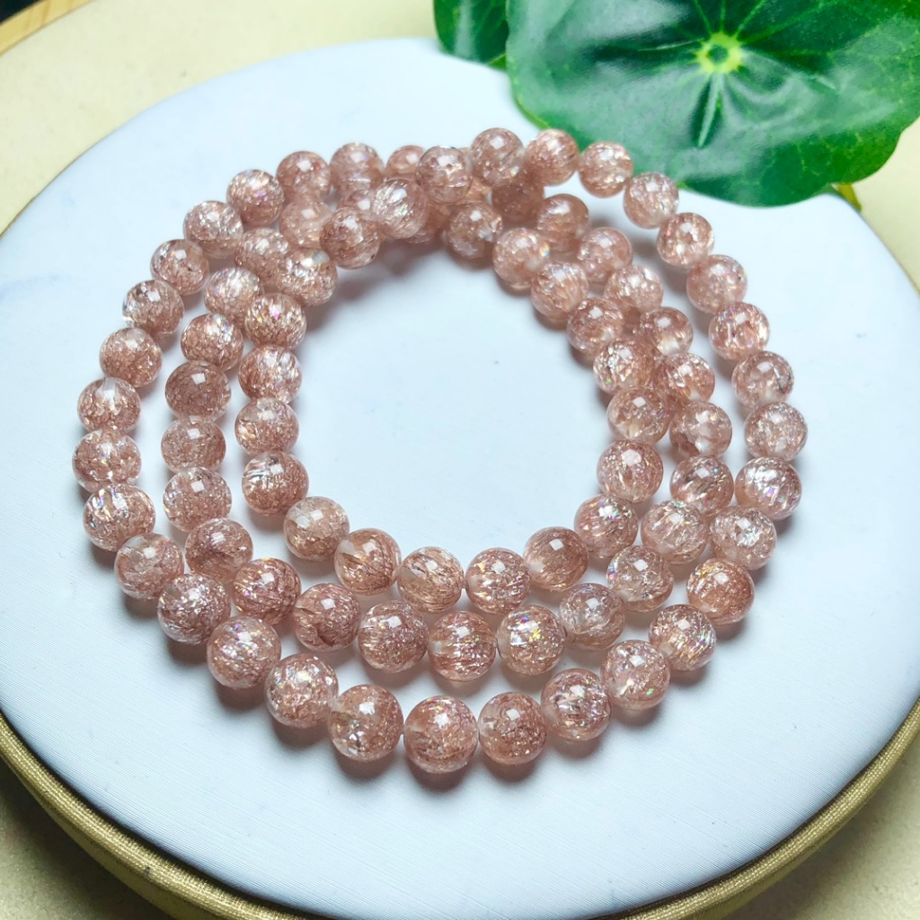 Hàng Mới Về Vòng Đeo Tay May Mắn Bằng Đồng Tự Nhiên Đính Đá Pha Lê Siêu Bảy Dành Cho Nữ