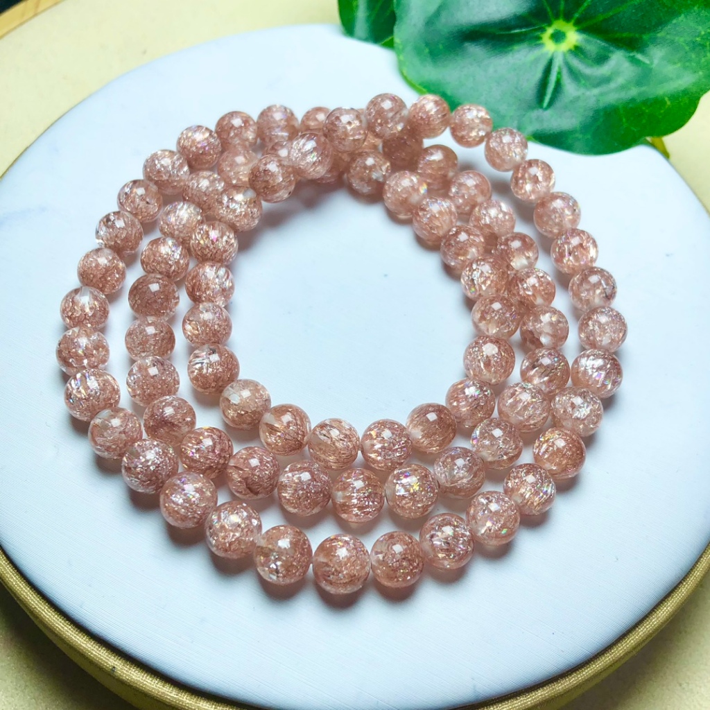 Hàng Mới Về Vòng Đeo Tay May Mắn Bằng Đồng Tự Nhiên Đính Đá Pha Lê Siêu Bảy Dành Cho Nữ