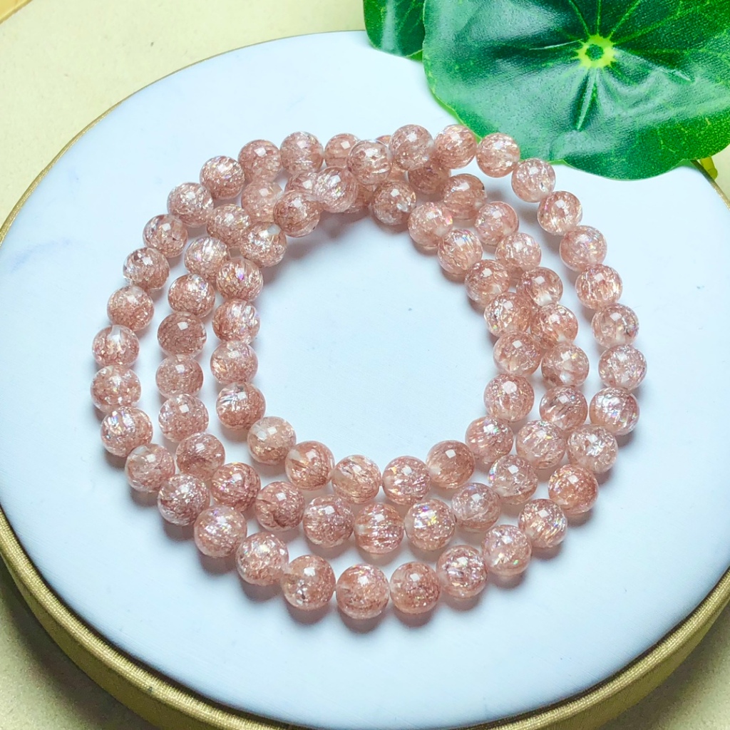 Hàng Mới Về Vòng Đeo Tay May Mắn Bằng Đồng Tự Nhiên Đính Đá Pha Lê Siêu Bảy Dành Cho Nữ