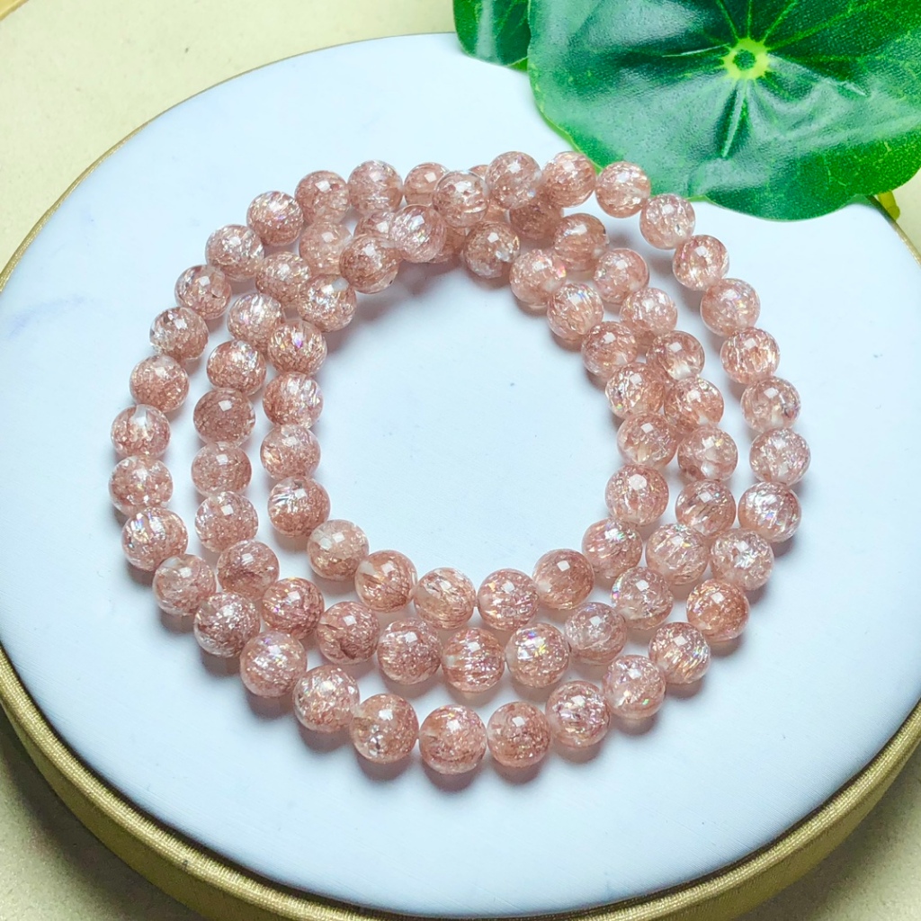 Hàng Mới Về Vòng Đeo Tay May Mắn Bằng Đồng Tự Nhiên Đính Đá Pha Lê Siêu Bảy Dành Cho Nữ