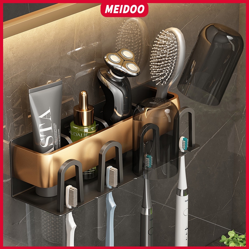Ảnh MEIDOO Phòng tắm kệ để bàn chải đánh răng, đựng bàn chải đánh răng, giá để bàn chải đánh răng điện 1