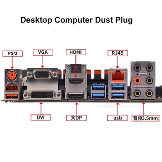 Khe Cắm Bụi Máy In Máy Tính Để Bàn Cắm Bụi Máy Tính Giao Diện Silicon Vỏ Chống Bụi Cắm Chống Xước Chống Rỉ Sét