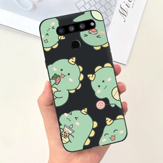 Ốp Điện Thoại Silicon TPU Mềm Đen Hình Bướm Phi Hành Gia Cho LG V50 ThinQ 5G LGV50 ThinQ 5G LM-V500EM