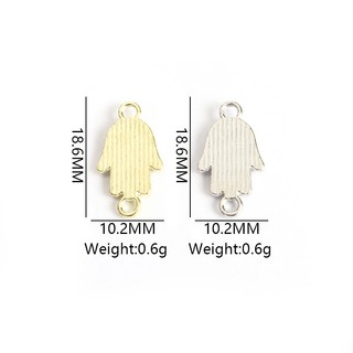 Set 10 Mặt Vòng cổ Hình Bàn Tay Hamsa Bằng Hợp Kim Tráng Men Phong Cách Thổ Nhĩ Kỳ