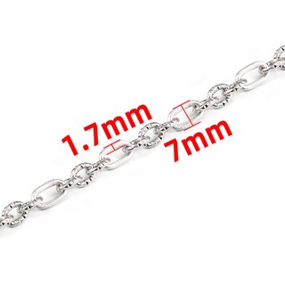 Xích chéo bằng thép không gỉ 3: 1 Flash Chain cho phụ kiện trang sức DIY
