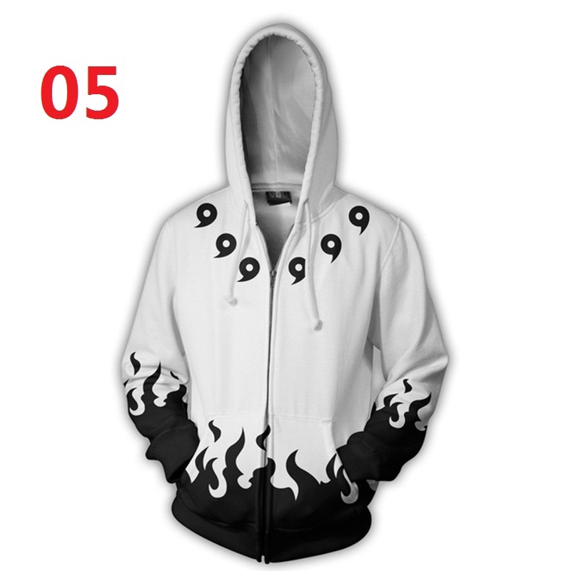 Áo Khoác Hoodie In Hình Naruto 3D