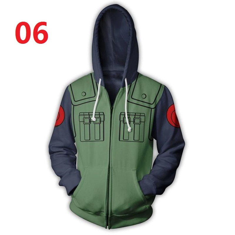 Áo Khoác Hoodie In Hình Naruto 3D