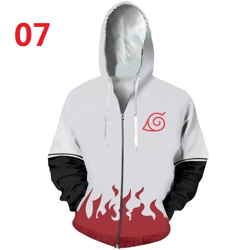 Áo Khoác Hoodie In Hình Naruto 3D